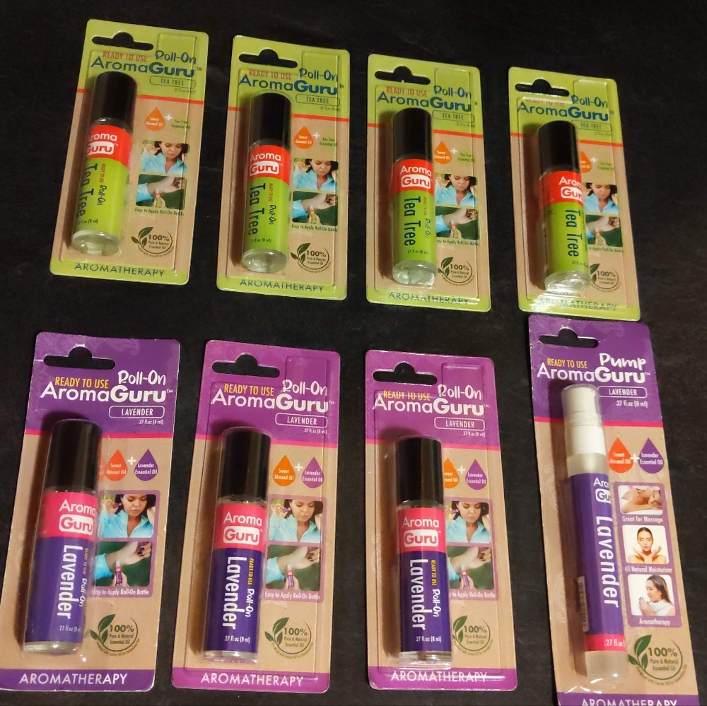 8 PKG LAVENDER AND TEA TREE OIL ROLL+ ON BUNDLE